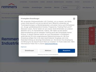 Website von Remmers Industrielacke GmbH