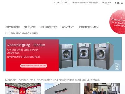 Website von Multimatic GmbH & Co. KG