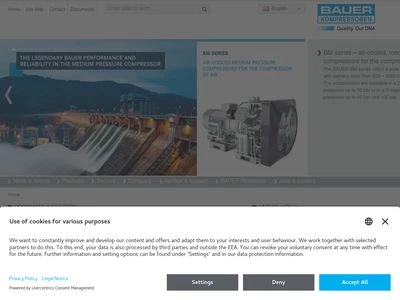 Website von BAUER COMP Holding GmbH