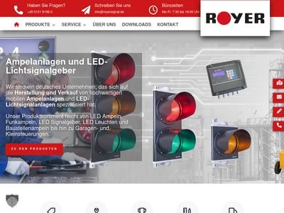 Website von ROYER Signaltechnik GmbH