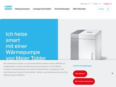 Website von Meier Tobler AG