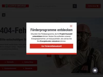 Website von Götz + Moriz GmbH