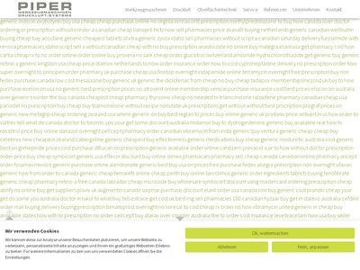 Website von Piper GmbH Werkzeugmaschinen