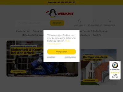 Website von WERKMIT beotol Werkzeuge GmbH