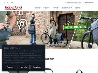 Website von Haberland GmbH