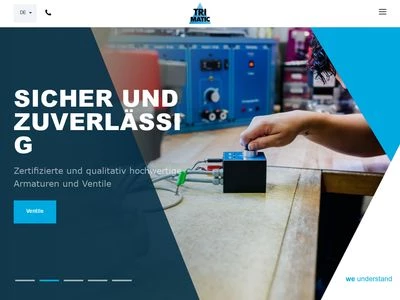 Website von TRI-MATIC AG