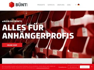 Website von Helmut Bünte GmbH