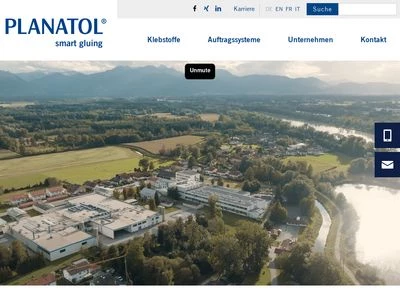 Website von Planatol GmbH