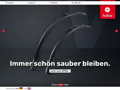 Website von Hebie GmbH & Co KG