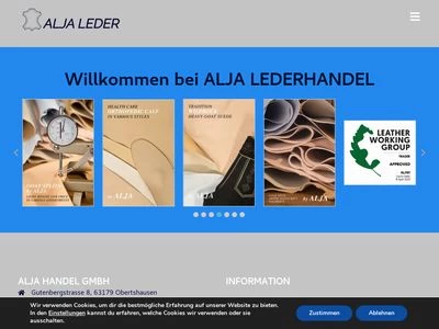 Website von Alja Handel GmbH