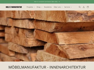 Website von Holzmanufaktur GmbH