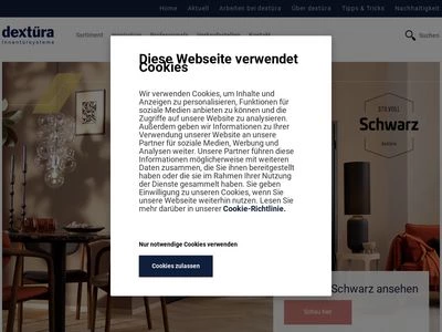 Website von dextüra Innentürensysteme GmbH