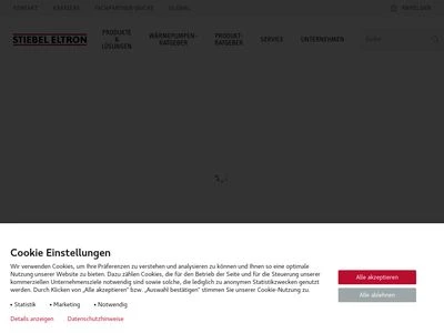 Website von STIEBEL ELTRON GmbH & Co. KG