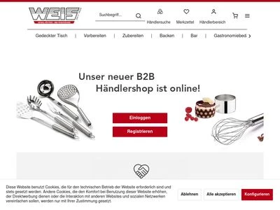 Website von Karl Weis u. Cie. GmbH