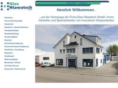 Website von GLAS HLAWATSCH