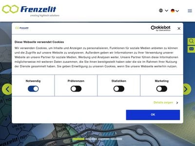 Website von Frenzelit GmbH