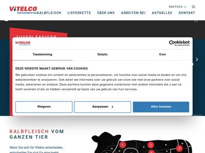 Website von Vitelco b.v.