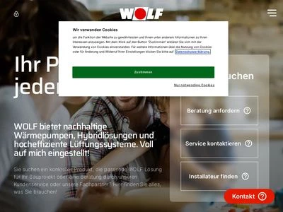 Website von Wolf GmbH