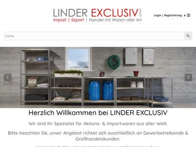 Website von Linder Exclusiv GmbH