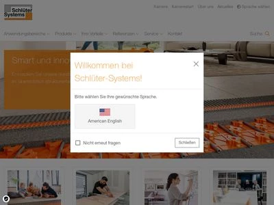 Website von Schlüter-Systems KG