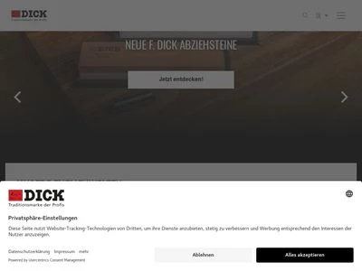 Website von Friedr. DICK GmbH & Co. KG