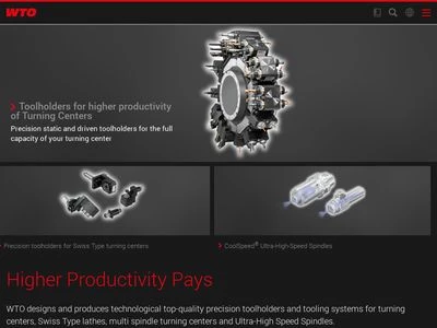 Website von WTO Werkzeug-Einrichtungen GmbH