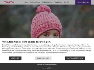 Website von Strickmoden Bruno Barthel GmbH & Co.KG