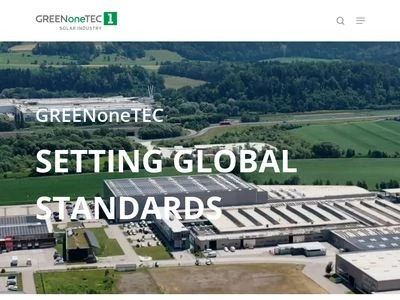 Website von GREENoneTEC Solarindustrie GmbH