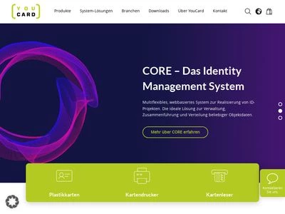 Website von YouCard Kartensysteme GmbH