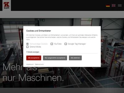 Website von Becker Sonder-Maschinenbau GmbH