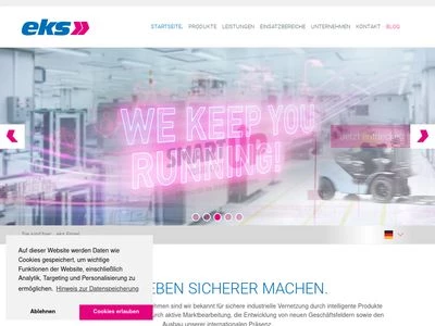 Website von eks Engel GmbH & Co. KG