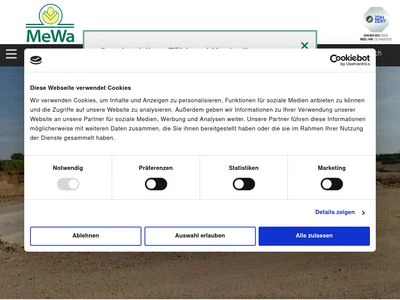 Website von MeWa Waagenservice & Getreidetechnik GmbH