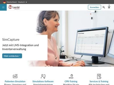 Website von Laerdal Medical GmbH