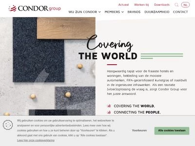 Website von Condor Carpets B.V.