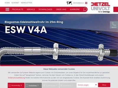 Website von Dietzel GmbH