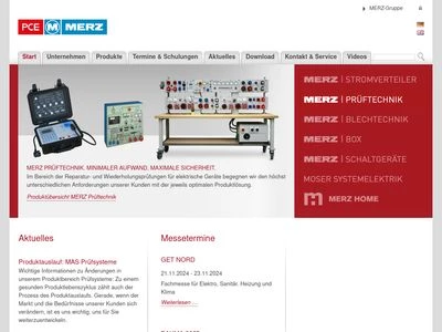 Website von MERZ GMBH