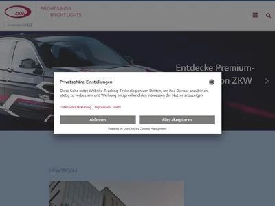 Website von ZKW Group GmbH