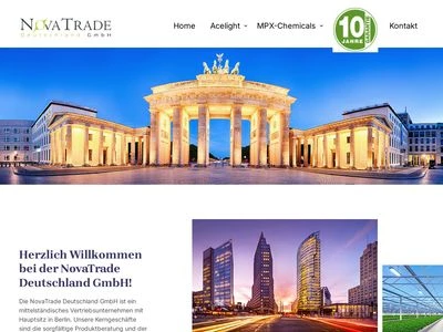 Website von NovaTrade Deutschland GmbH