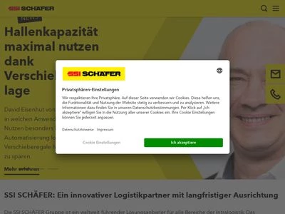 Website von SSI SCHÄFER FRITZ SCHÄFER GMBH