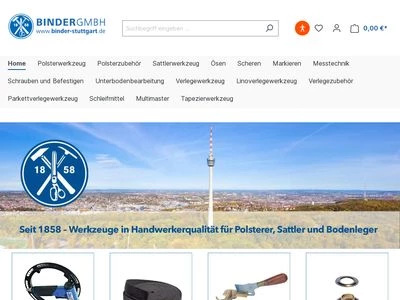 Website von Friedrich Binder GmbH