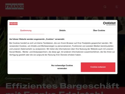 Website von Franke Aquarotter GmbH