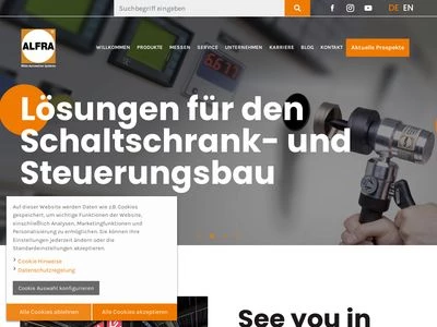 Website von Alfra GmbH