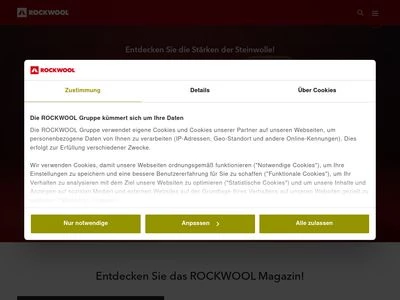 Website von DEUTSCHE ROCKWOOL GmbH & Co. KG