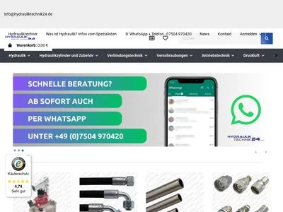 Website von Hydrauliktechnik24 GmbH