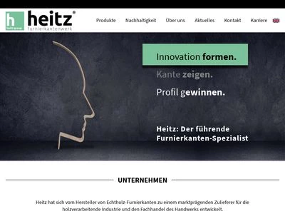 Website von H. Heitz Furnierkantenwerk GmbH & Co. KG