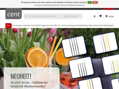 Website von Cent Direktvertriebs GmbH