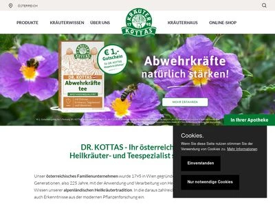 Website von KOTTAS PHARMA GmbH