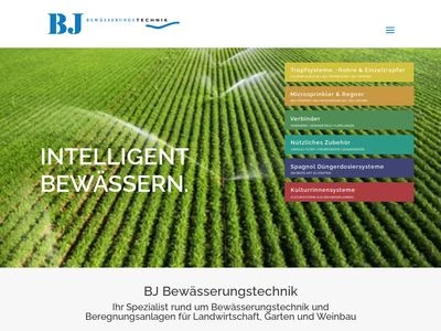 Website von BJ Bewässerungstechnik GmbH & Co. KG