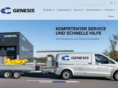 Website von GENESIS GmbH