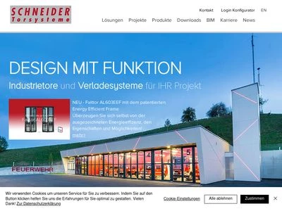 Website von SCHNEIDER Torsysteme Gesellschaft m.b.H